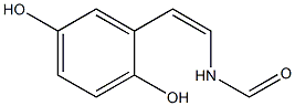 (Z)-N-[2-(2,5-Dihydroxyphenyl)ethenyl]-formamide (cis Erbstatin) 结构式