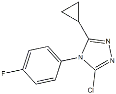 3-氯-5-环丙基-4-(4-氟苯基)-4H-1,2,4-三唑 结构式