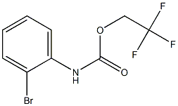 2,2,2-三氟乙基N-(2-溴苯基)氨基甲酸酯 结构式