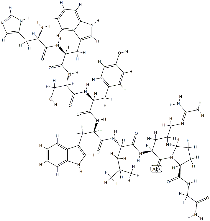 (D-TRP)-LHRH (2-10) TRIFLUOROACETATE SALT 结构式