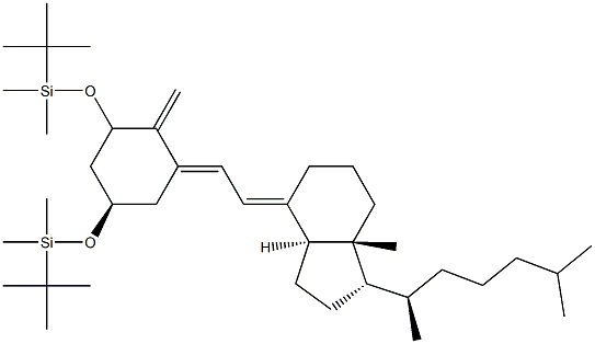 Silane, [[(1α,3β,5Z,7E)-9,10-secocholesta-5,7,10(19)-triene-1,3-diyl]bis(oxy)]bis[(1,1-diMethylethyl)diMethyl- 结构式