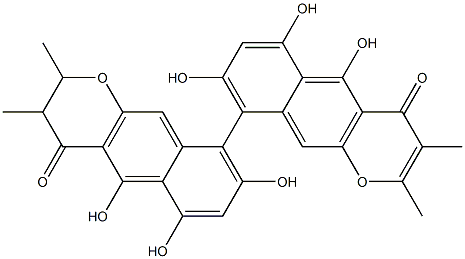 毛壳色菌素D 结构式