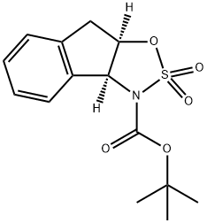 (4S,5R)-3,3,8,8Α-四氢茚并[1,2-D〕-1,2,3-恶噻唑-2-1,2-二氧化物-3-羧酸叔丁基酯 结构式