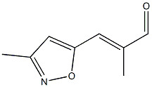 2-Propenal,2-methyl-3-(3-methyl-5-isoxazolyl)-(9CI) 结构式