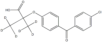 六氘代非诺贝酸 结构式