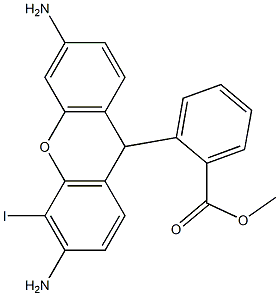 2'-iododihydrorhodamine 123 结构式