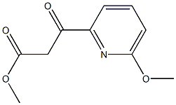 BETA-OXO-6-METHOXY-2-PYRIDINEPROPANOIC ACID METHYL ESTER 结构式