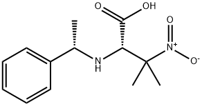 S-3-甲基-3-硝基-2-(S-1-苯乙胺基)丁酸 结构式
