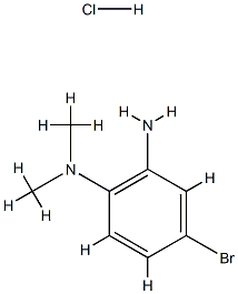 N-(2-amino-4-bromophenyl)-N,N-dimethylamine hydrochloride 结构式