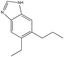 Benzimidazole, 5(or 6)-ethyl-6(or 5)-propyl- (6CI) 结构式