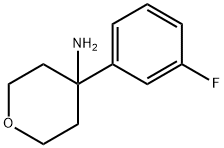 4-(3-氟苯基)四氢-2H-吡喃-4-胺 结构式