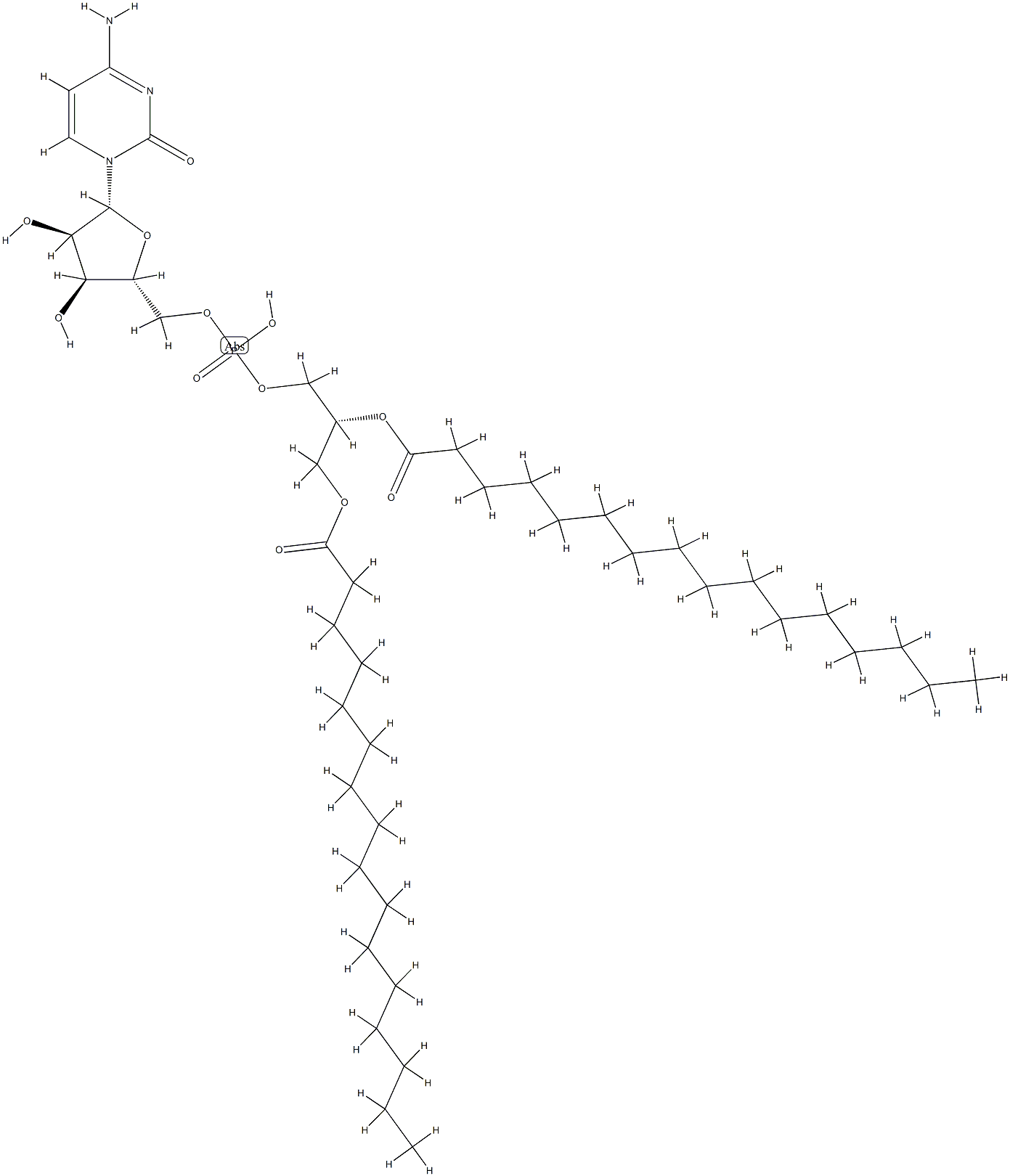 5'-phosphatidylcytidine 结构式