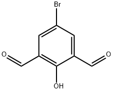 5-溴-2-羟基-1,3-苯二羧醛 结构式