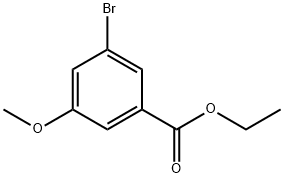 3-溴-5-甲氧基苯甲酸乙酯 结构式