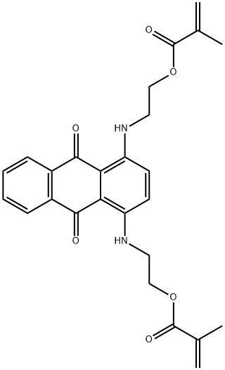 1,4-双((2-羟基乙基)氨基)-9,10-蒽二酮双(2-丙烯OIC)酯 结构式