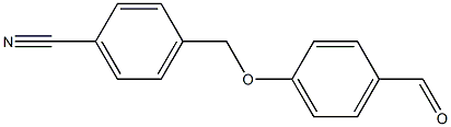 4-[(4-formylphenoxy)methyl]benzonitrile 结构式