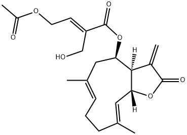 8 BETA-(4-乙酰氧基-5-羟基马豆酰所基)木香烃内酯 结构式