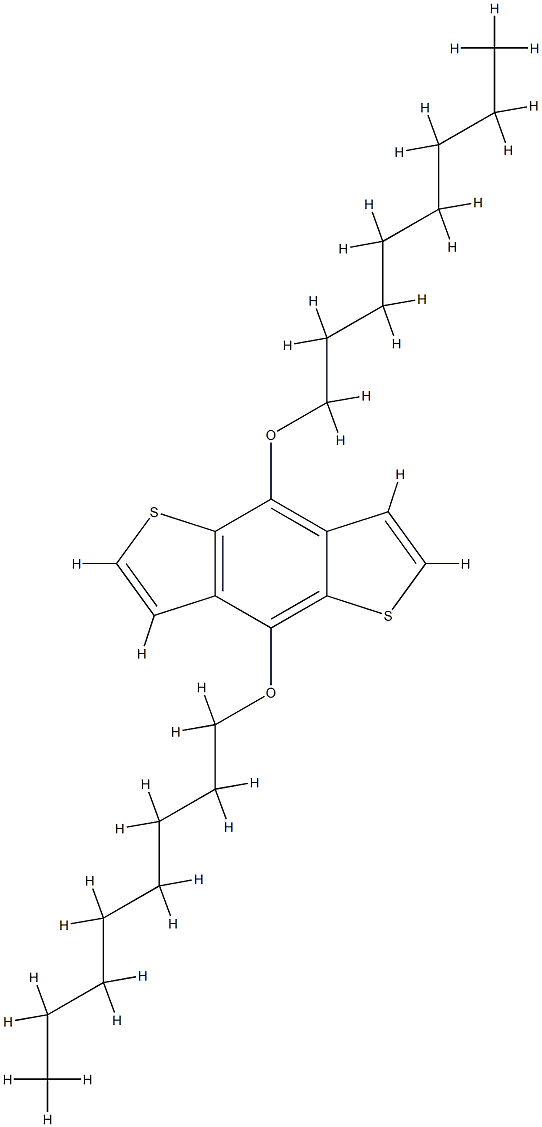 4,8-二辛氧基-苯并二噻吩 结构式