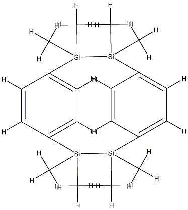 1,1,2,2,9,9,10,10-Octamethyl-1,2,9,10-tetrasila(2.2)paracyclophane 结构式