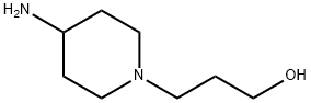 1-(3-羟基丙基)-4-哌啶胺 结构式