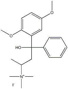 Benzenepropanaminium, g-hydroxy-2,5-dimethoxy-N,N,N,a-tetramethyl-g-phenyl-, iodide (1:1) 结构式