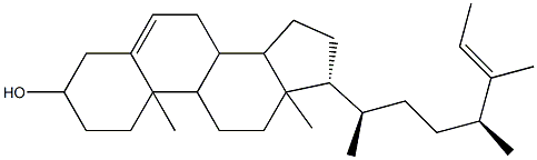 (25E)-25-Ethylidene-27-norergost-5-en-3β-ol 结构式