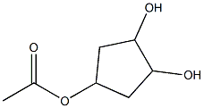 1,2,4-Cyclopentanetriol,4-acetate,(1-alpha-,2-bta-,4-alpha-)-(9CI) 结构式