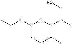 2H-Pyran-2-ethanol,6-ethoxytetrahydro-bta,3-dimethyl-(9CI) 结构式