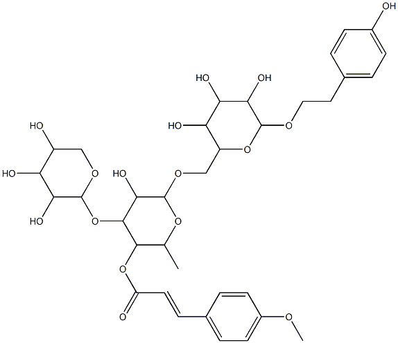 4-(4-methyoxycinnamoyl)mussatioside 结构式