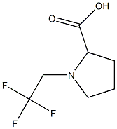 1-(2,2,2-三氟乙基)吡咯烷-2-羧酸 结构式