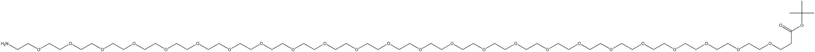 H2N-PEG24-CH2CH2COOTBU 结构式