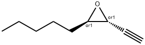 Oxirane, 2-ethynyl-3-pentyl-, (2R,3R)-rel- (9CI) 结构式