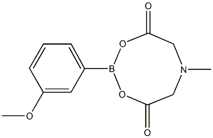 3-甲氧基苯硼酸甲基亚氨基二乙酸酯 结构式