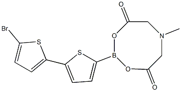 5-BROMO-2,2′-BITHIOPHENE-5-BORONIC ACID MIDA ESTER 结构式