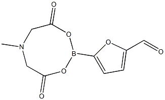 5-甲酰基呋喃-2-硼酸甲基亚氨基二乙酸酯 结构式