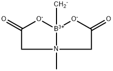 甲基硼酸甲基亚氨基二乙酸酯 结构式