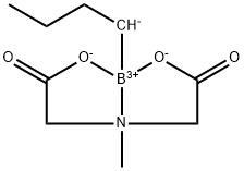正丁基硼酸甲基亚氨基二乙酸酯 结构式