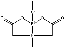乙炔基硼酸甲基亚氨基二乙酸酯 结构式