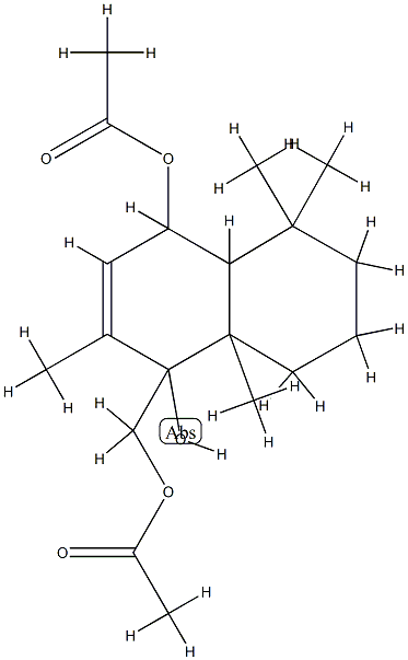 6,11-DI-O-ACETYLALBRASSITRIOL 结构式