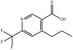 4-Propyl-6-trifluoromethyl-nicotinic acid 结构式