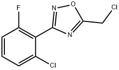 3-(2-chloro-6-fluorophenyl)-5-(chloromethyl)-1,2,4-oxadiazole 结构式