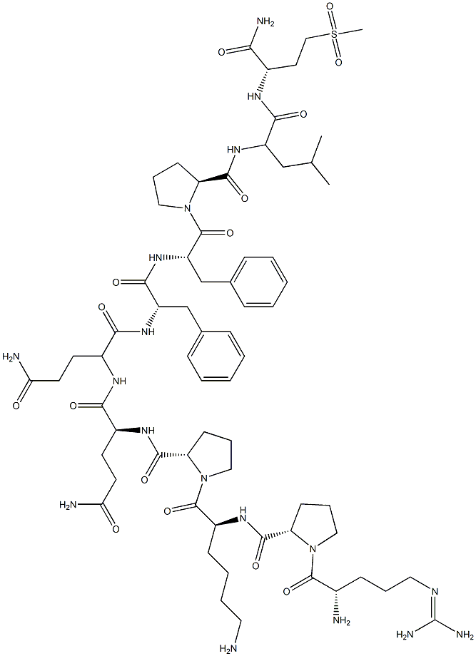 substance P, Pro(9)-Met(O2)(11)- 结构式