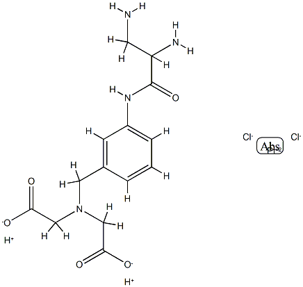 dichloro-(3-(methyleneiminodiacetic acid)phenyl-(2',3'-diaminopropionamide))platinum(II) 结构式