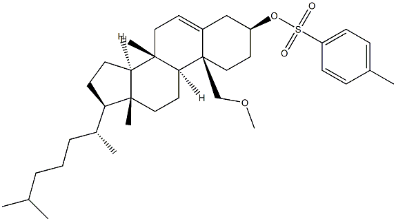 19-Methoxycholest-5-en-3β-ol 4-methylbenzenesulfonate 结构式