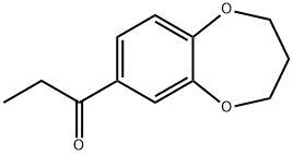 1-(3,4-二氢-2H-苯并[B][1,4]二氧杂庚-7-基)丙-1-酮 结构式