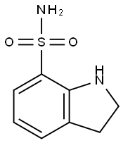 1H-Indole-7-sulfonamide,2,3-dihydro-(9CI) 结构式