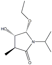 2-Pyrrolidinone,5-ethoxy-4-hydroxy-3-methyl-1-(1-methylethyl)-,[3S-(3alpha,4bta,5bta)]-(9CI) 结构式