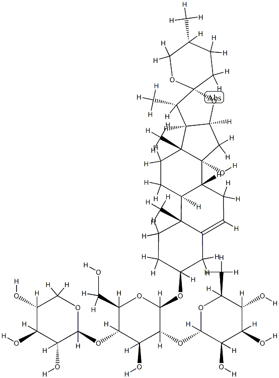 14-羟基麦冬皂苷C 结构式