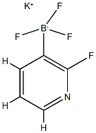 2-氟吡啶-3-基三氟硼酸钾 结构式