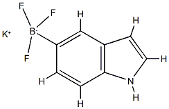 Potassium 5-indolyltrifluoroborate 结构式